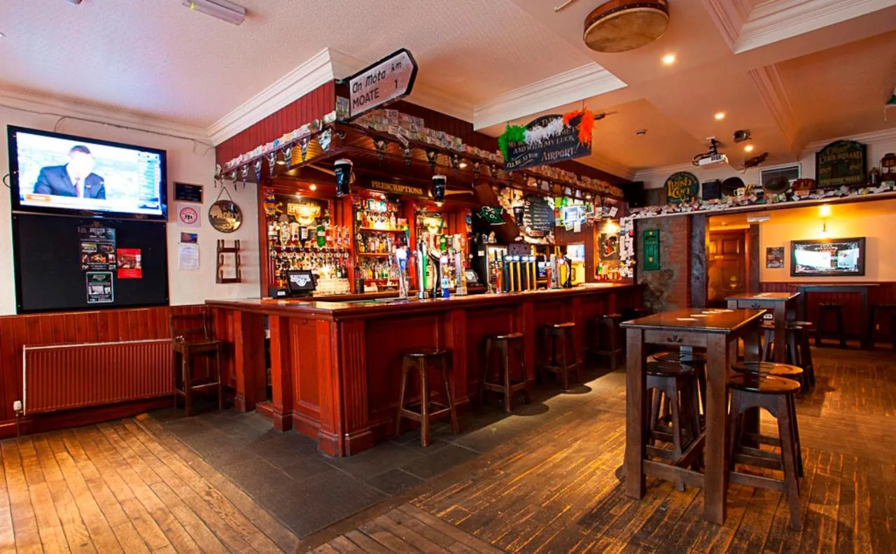 Malones Irish bar with television at Aberdeen Douglas Hotel, Aberdeen